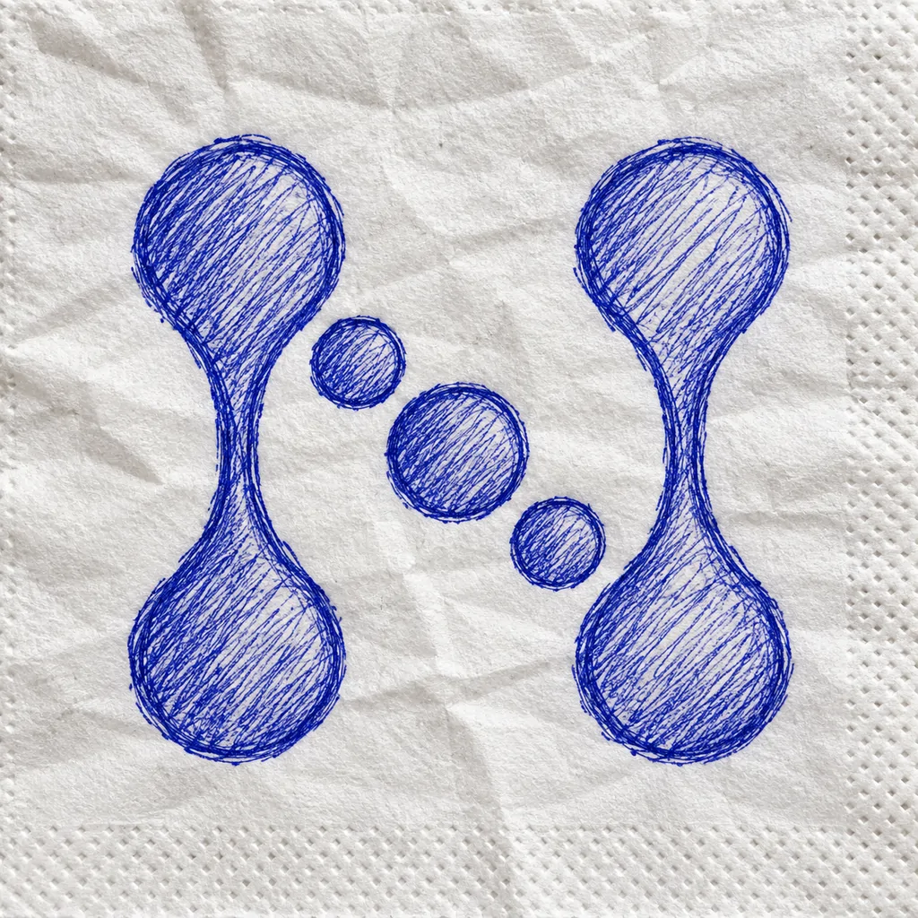 Das Logo von Neural Technology, neu interpretiert im Stil „Handgezeichnet“